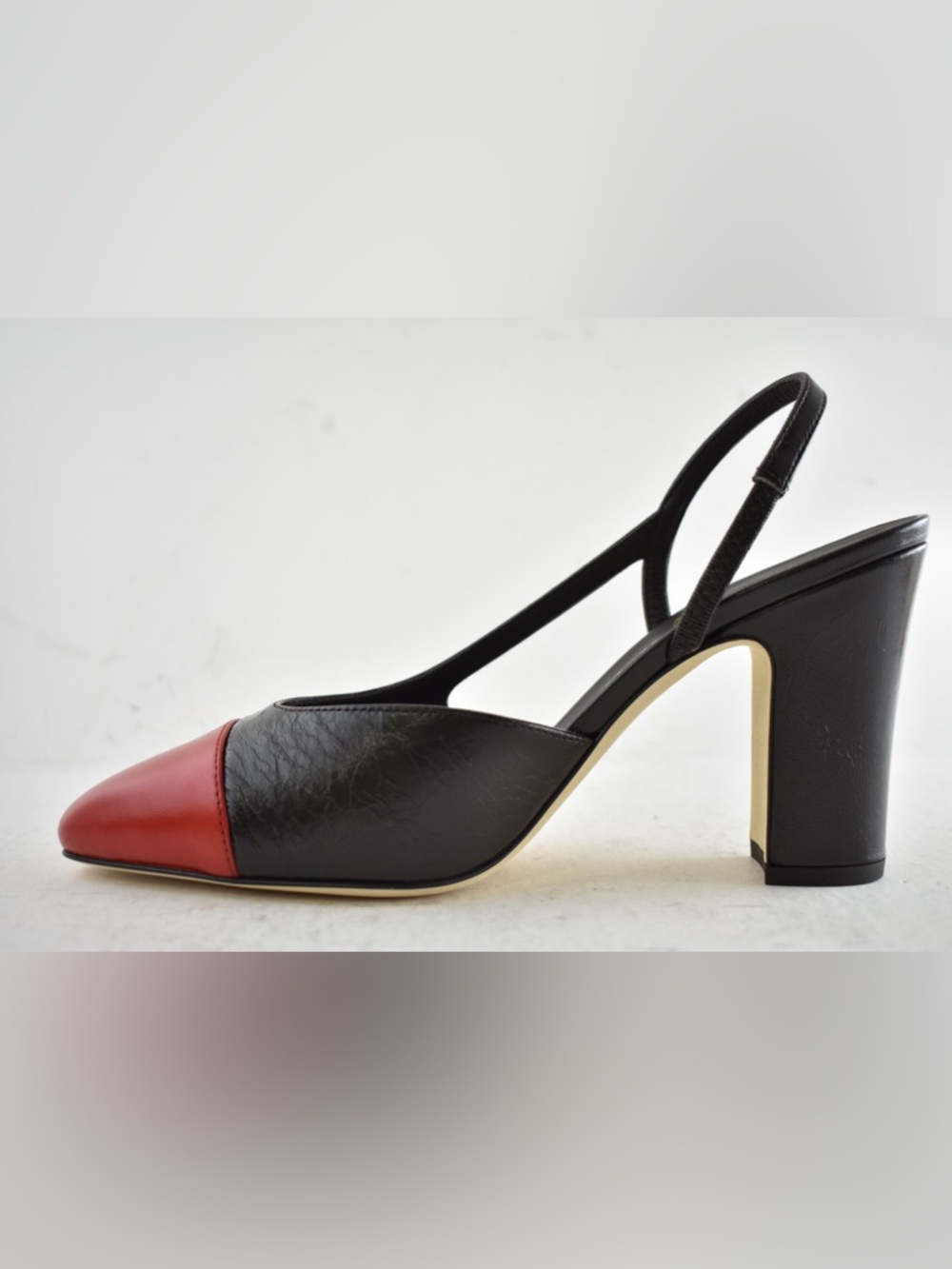 Chanel 26S Blazy Dark Brown Red CC Coco Sling Slingback Block Heel Pump 40c - Picture 12 of 16